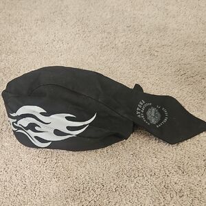 Harley-Davidson Black Bandana with White Accents